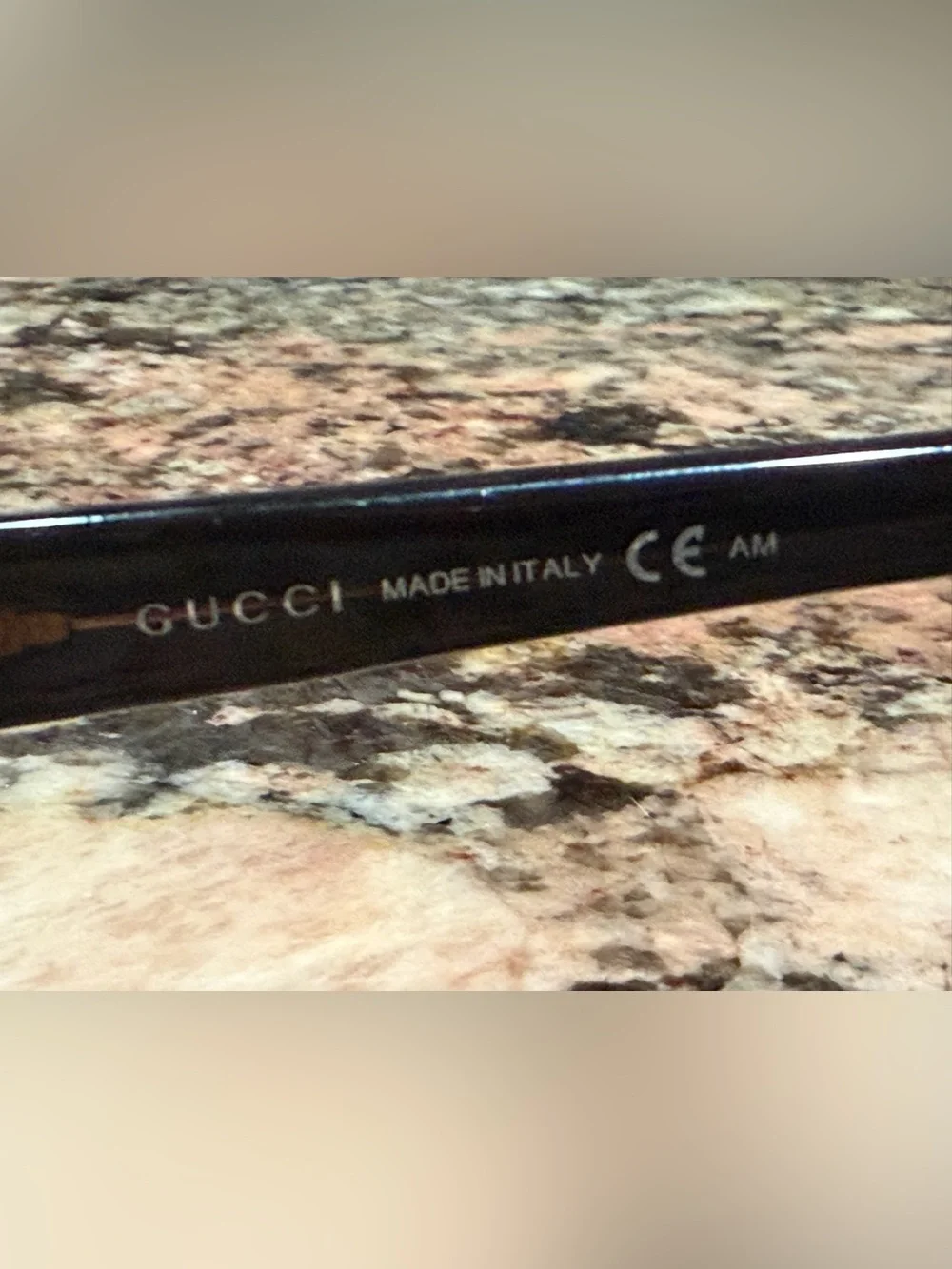 Gucci Brown Check Pattern Glasses with Gold Logo-Presciption
